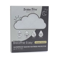 Bubba Blue Breathe Easy 72cm Waterproof Cotton Mattress Protector Moses Basket