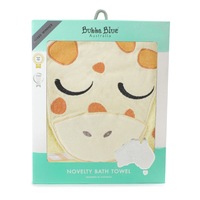 Bubba Blue Zoo Animal Giraffe Hooded Baby/Newborn/Infant Plush Bath Drying Towel