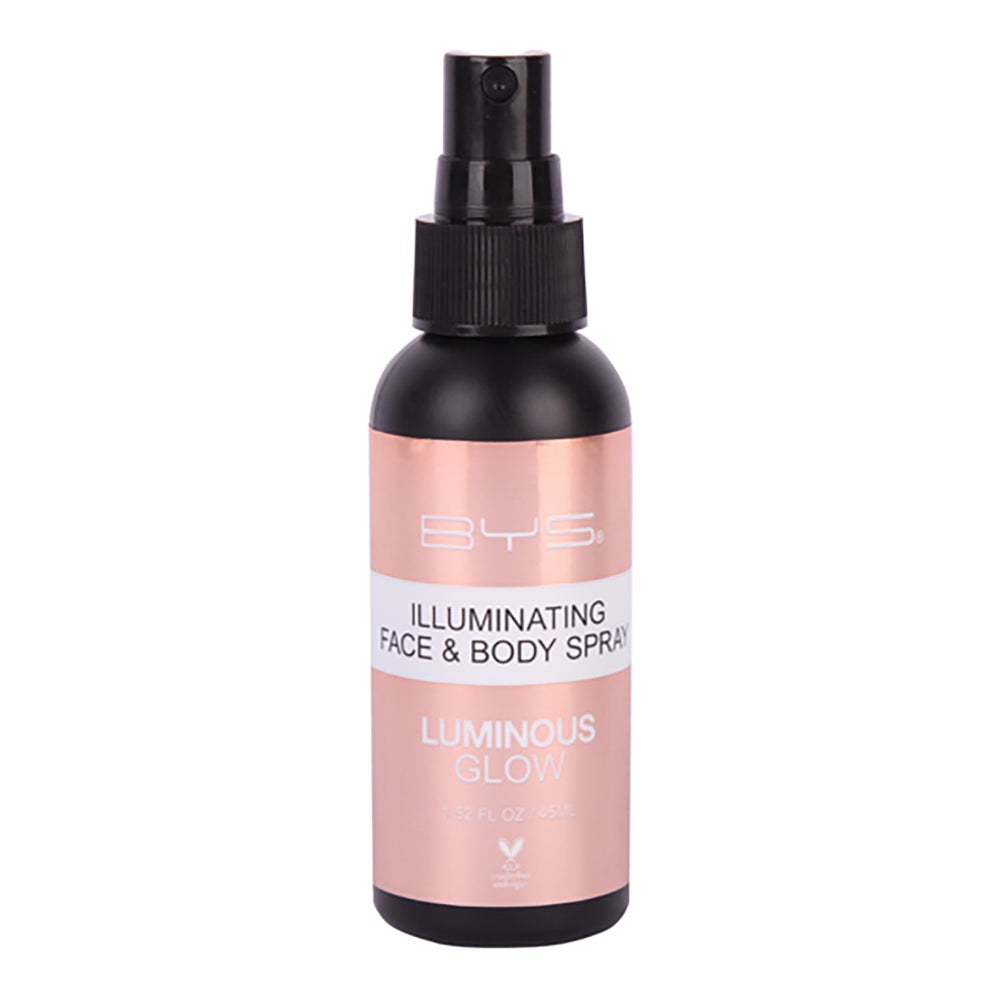 BYS 45ml Luminous Glow Illuminating Liquid Spray Face & Body Skin Hydrating Mist