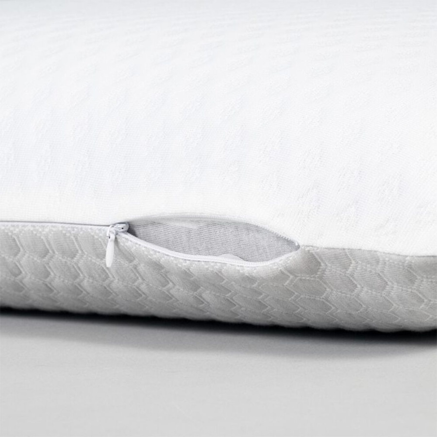 Cannigvale Deluxe Dual Comfort Memory Foam Sleep Pillow Rectangle White/Grey