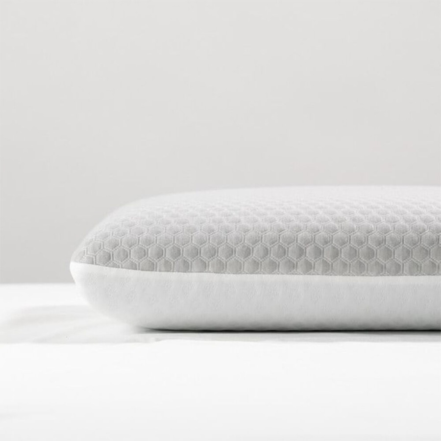 Cannigvale Deluxe Dual Comfort Memory Foam Sleep Pillow Rectangle White/Grey