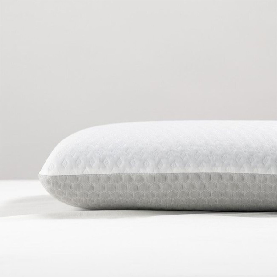 Cannigvale Deluxe Dual Comfort Memory Foam Sleep Pillow Rectangle White/Grey