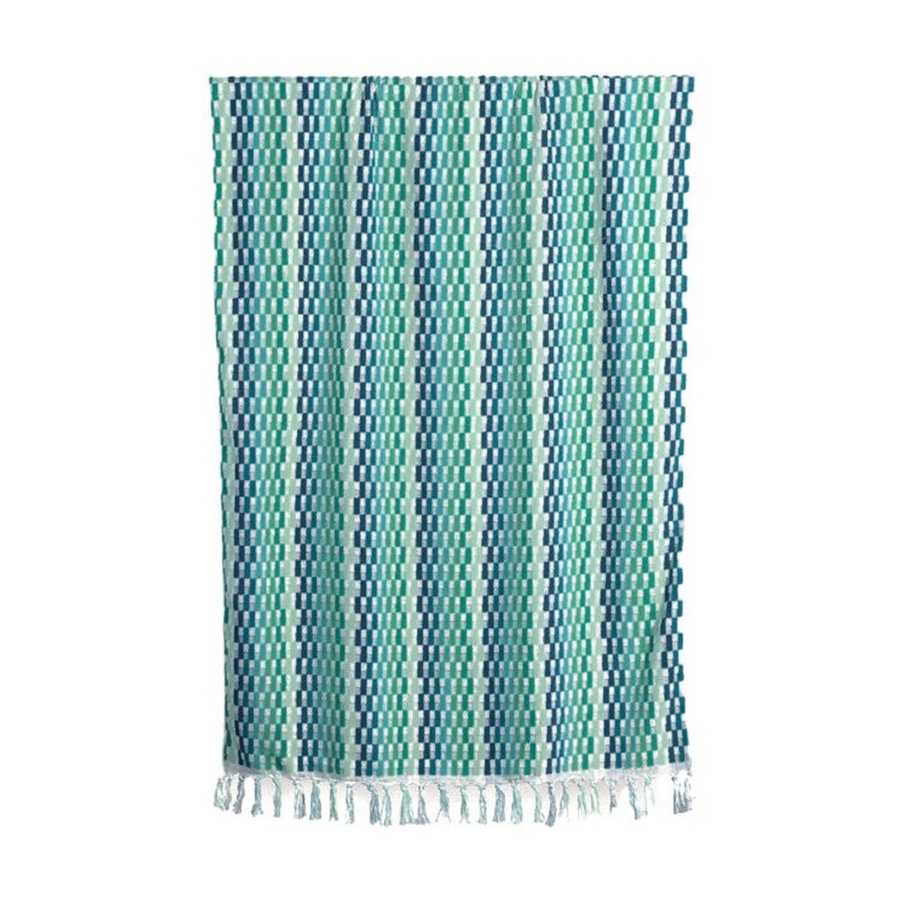 Canningvale Positana Grande Large Terry Beach Towel Green Emerald 100x180cm