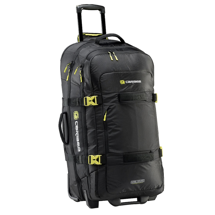 Caribee 125L Global Explorer Padded Wheeled Trolley Suitcase Luggage Bag BLK