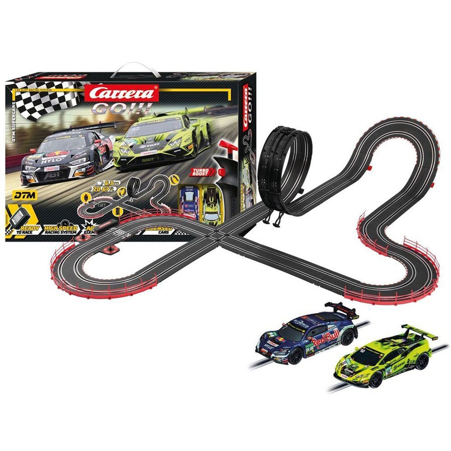 Carrera DTM Supercars Remote Control Slot Car Racing Track Set Kids Toy 6.3m