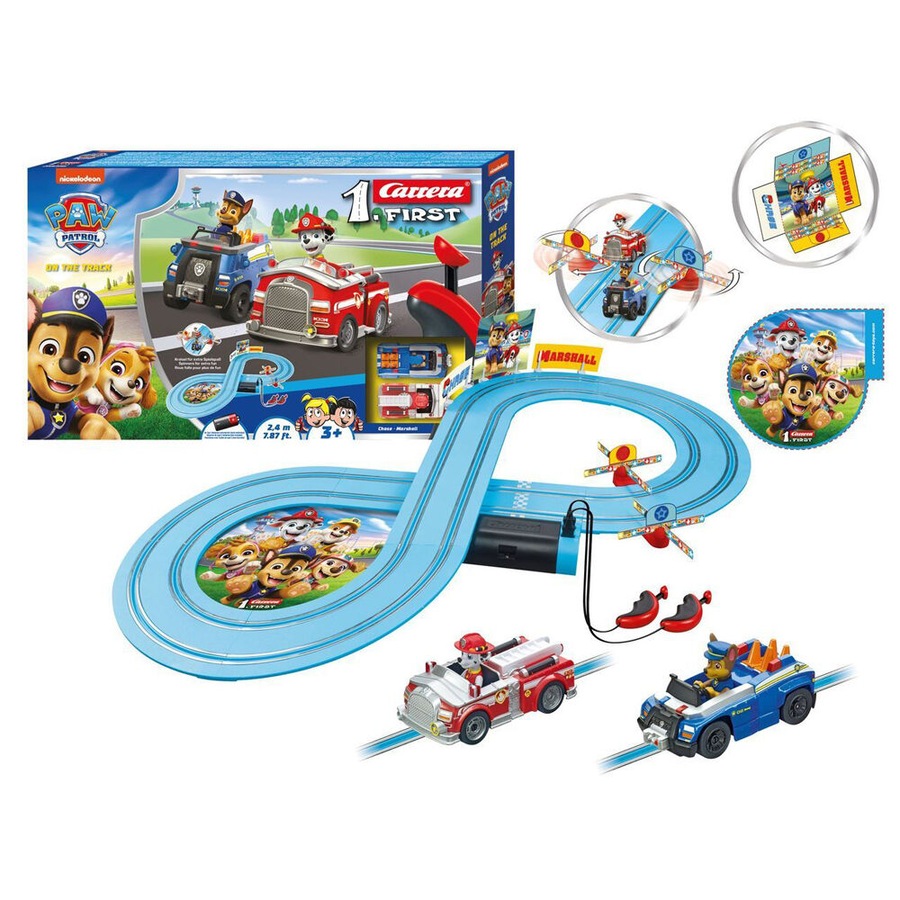 Carrera First Paw Patrol - On the Track Slot Car Racing Kids Toy 2.4m