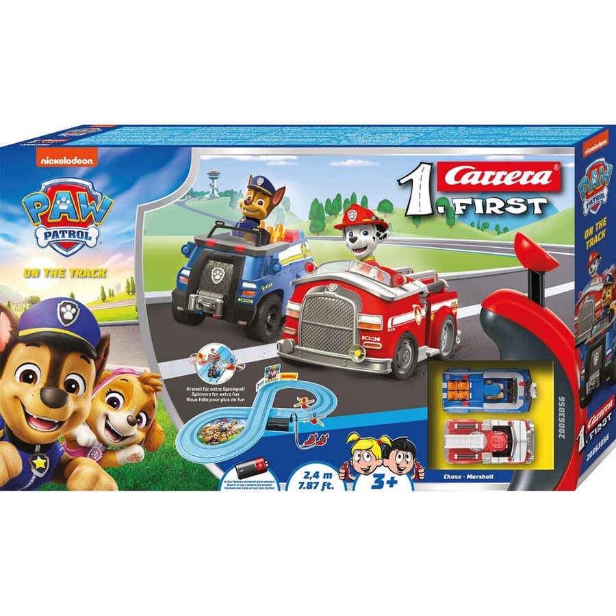 Carrera First Paw Patrol - On the Track Slot Car Racing Kids Toy 2.4m