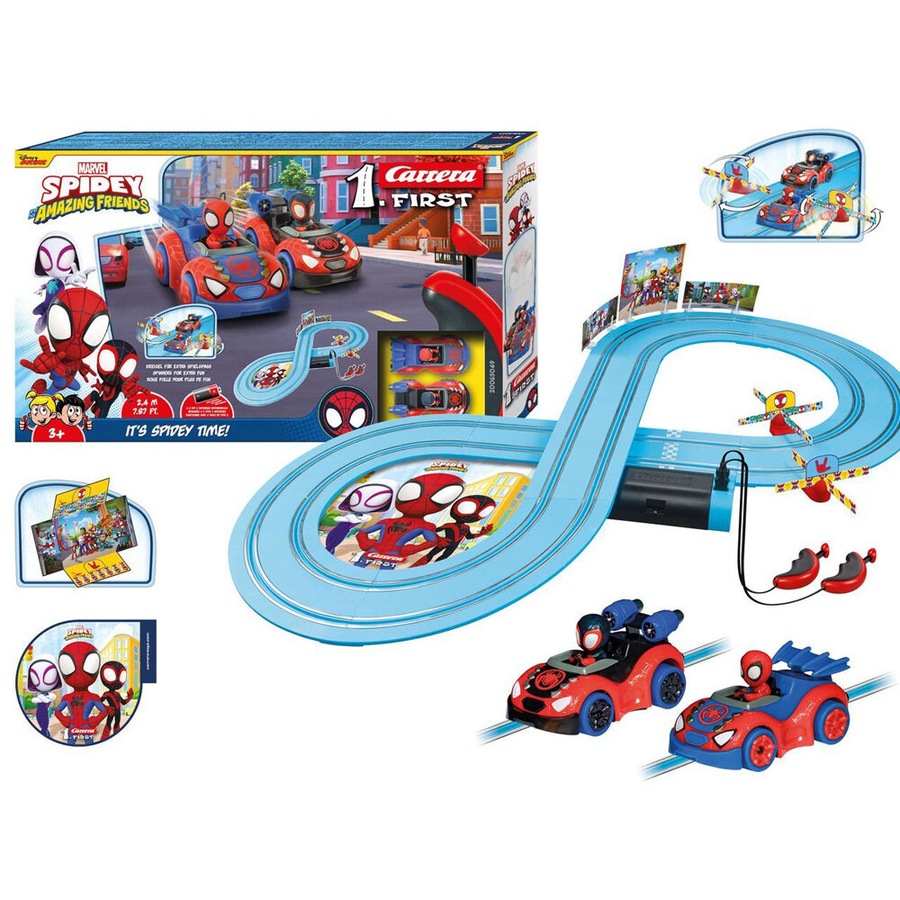 Buy Carrera First Spidey Web Spinners Slot Car Racing Track Kids Toy 2 ...