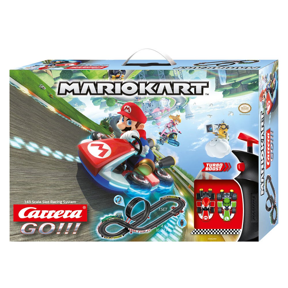 Carrera 4.9m Go Nintendo Mario Kart 8 Slot Car Racing Tracks w/Loop Kids Toy 6y+