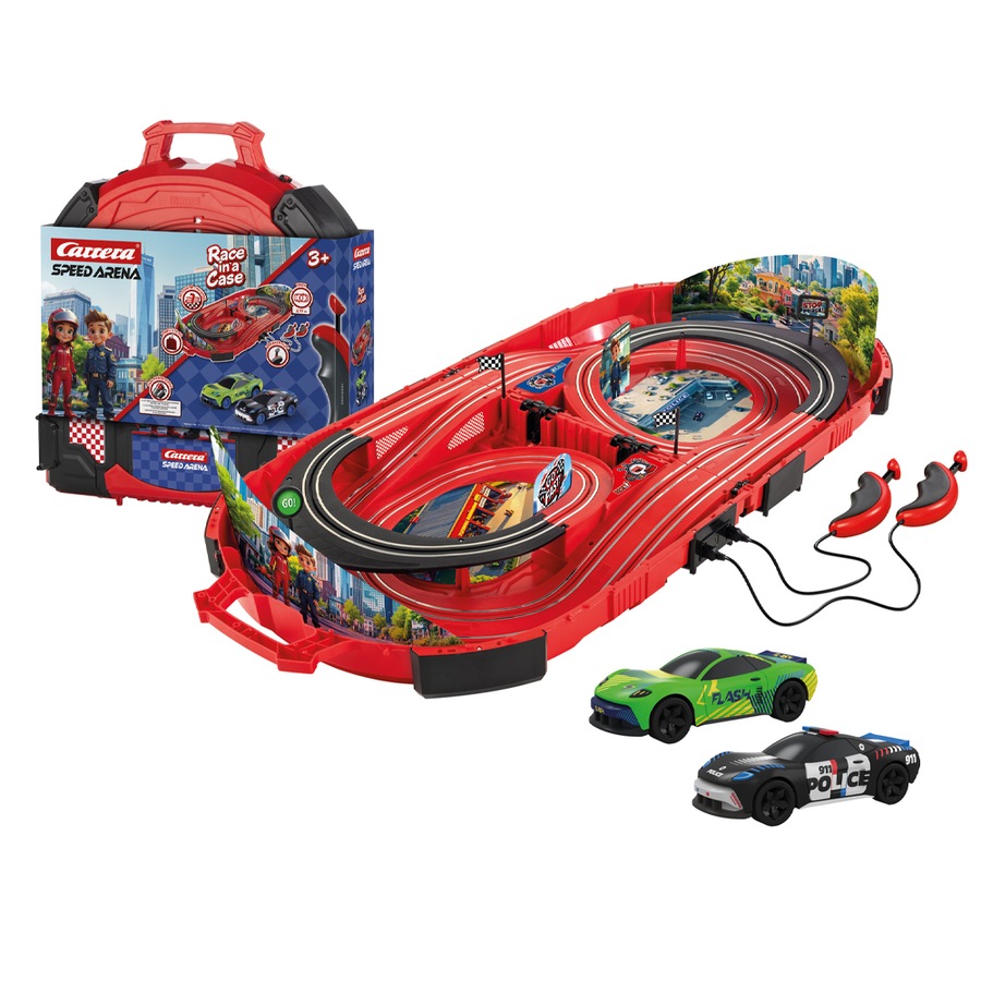 Buy Carrera Police Chase in Carry Case Slot Car Toy Race Track Set Kids ...