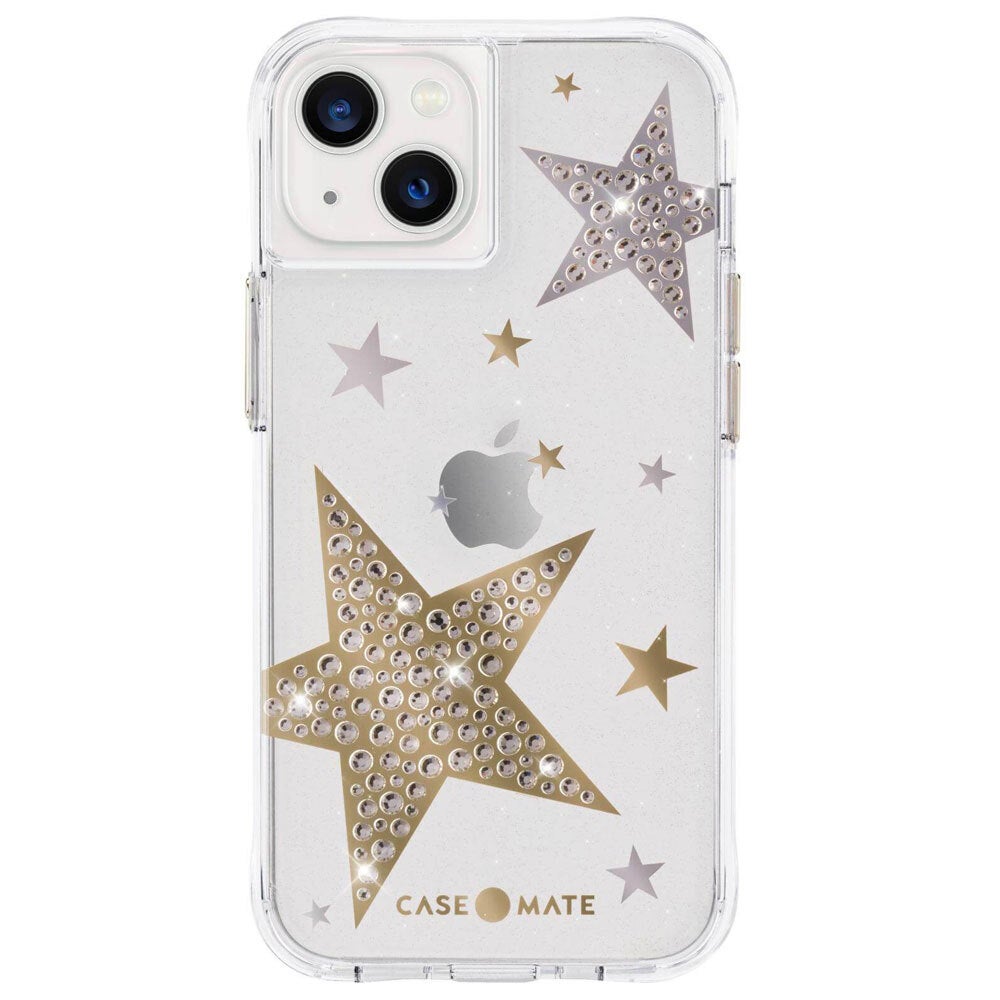 Case-Mate Antimicrobial Case Cover for Apple iPhone 13 Pro Sheer Superstar Clear
