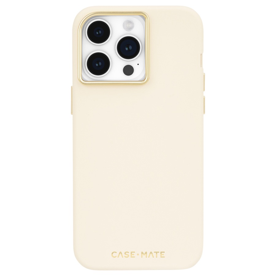 Case-Mate MagSafe Silicone Phone Case Cover For Apple iPhone 15 Pro Max Beige