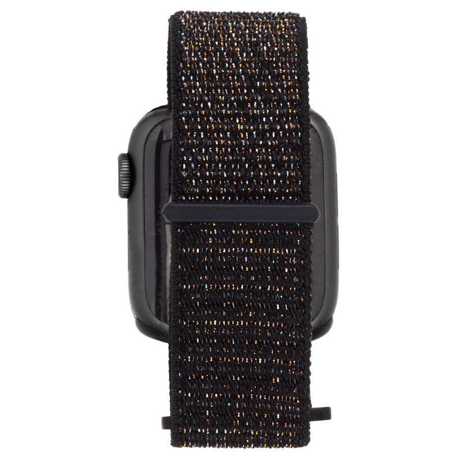 Case-Mate Nylon Sport Wrist Band/Strap for 42-44mm Apple Watch Metallic Black