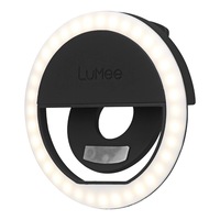 Case-Mate Rechargeable LED Lumee Studio Phone/Tablet Clip Selfie Ring Light BLK