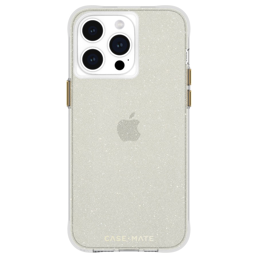 Case-Mate Sheer Crystal Case Mobile Phone Cover For Apple iPhone 15 Pro Max Gold