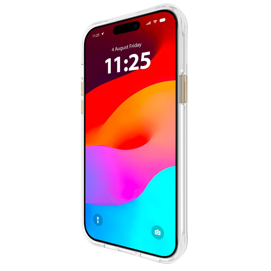 Case-Mate Sheer Crystal Case Mobile Phone Cover For Apple iPhone 15 Pro Max Gold