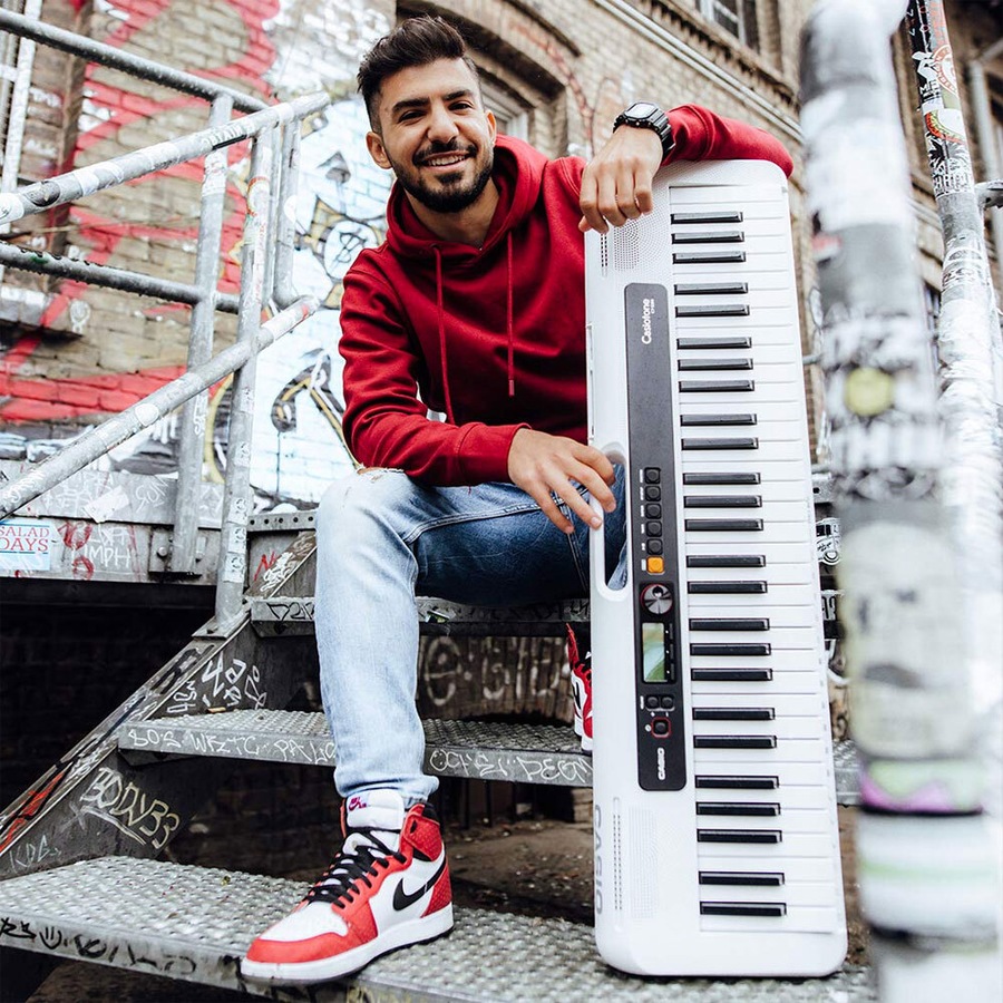 Casio Casiotone Ultra Compact 61-Note Portable Keyboard with USB - White