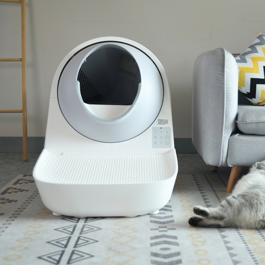 Catlink Scooper Luxury Pro Smart Self-Cleaning Pet Cat Litter Box Toilet White