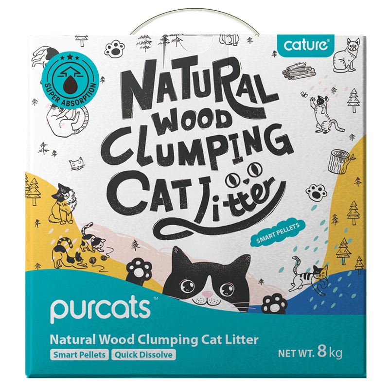 Buy Cature Smart Pellets 20L/8kg Natural Wood Clumping Cat Litter