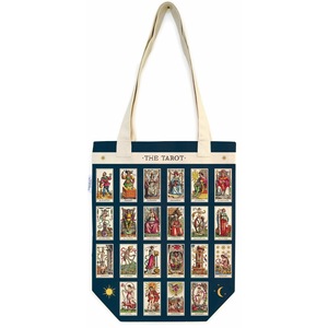 Cavallini Cotton Tote Bag Travel/Shopping Carry All Handbag 33x40cm Tarot