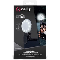 Celly Click Universal Phone Accessory Clip On Selfie Light w/ 3 Tones Black