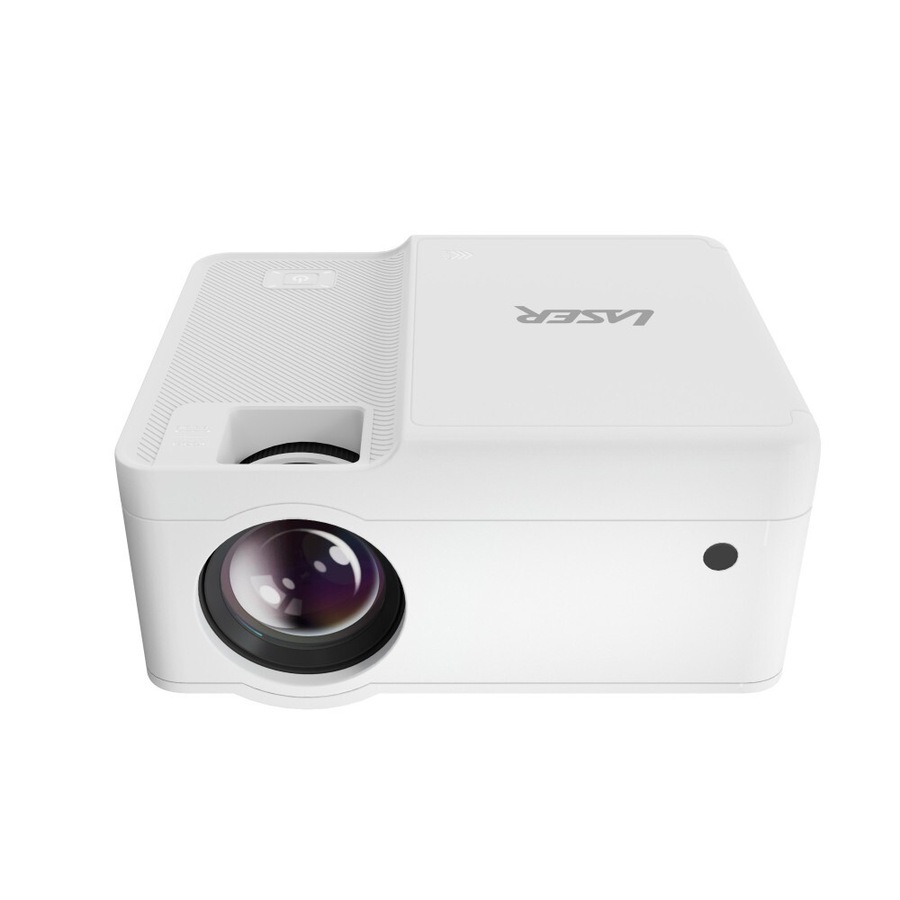 Chargecore Laser 1080P LED Projector w/ DVD Player & WiFi Casting HDMI/USB White