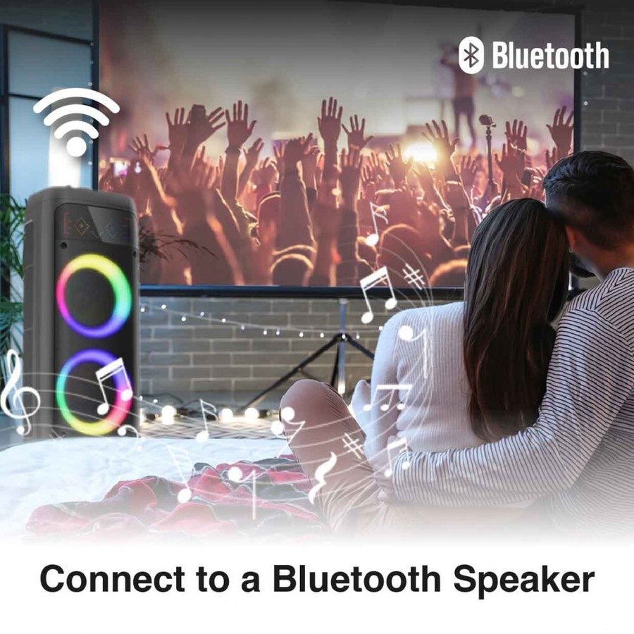 Chargecore Laser 1080P LED Projector w/ DVD Player & WiFi Casting HDMI/USB White