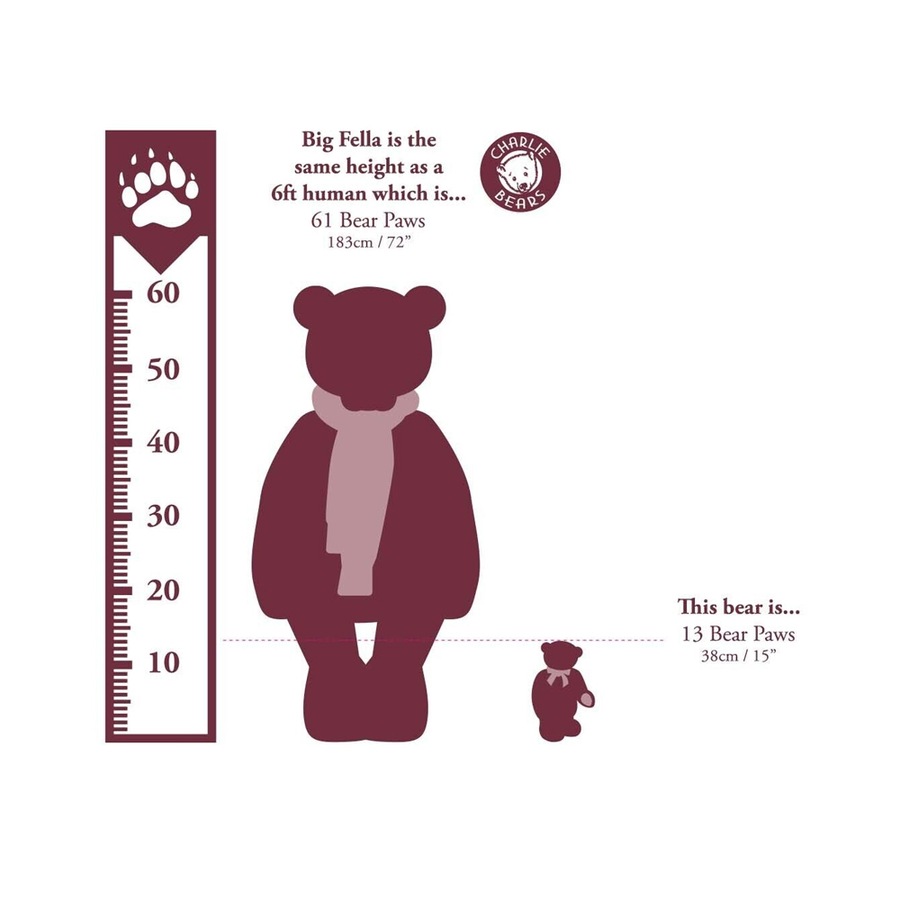 Charlie Bears Hugh Mongus Kids/Childrens Fluffy Cuddly Plush Soft Toy Green 18m+