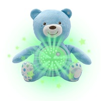 Chicco Soft Plush Baby Bear Lullaby Sound Musical Light Projector Toy 0m+ Blue