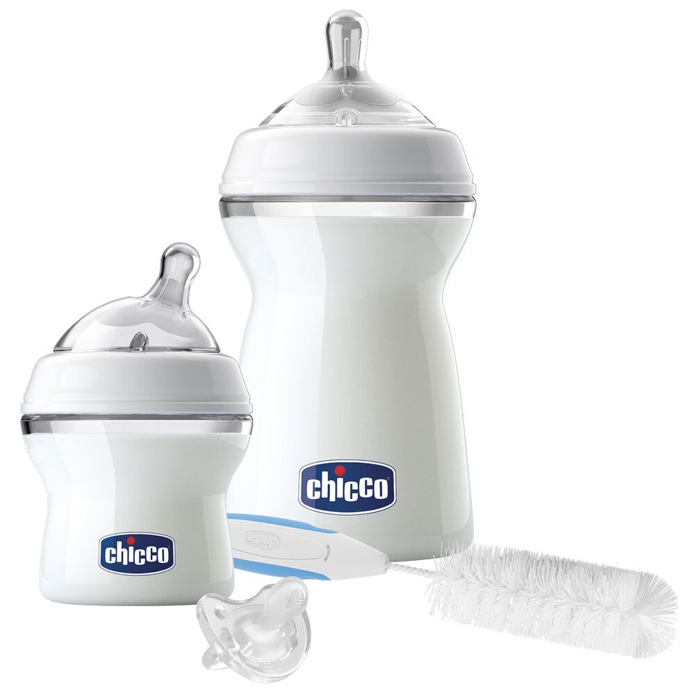 Chicco Newborn Starter Small Feeding 150ml/250ml Bottles Set for Baby 0m+ Clear