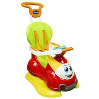 Chicco Quattro 4 in 1 Push/Walk/Rocker Sit/Ride On Play Toy Baby/Infant 0-9m Red