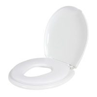 Childcare White 46cm 2 In 1 Kids/Toddler/Infant Padded Toilet Trainer Seat 18m+