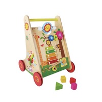 Classic World Learning Walker Children's/Toddler's Wooden Activity Walker 18my+