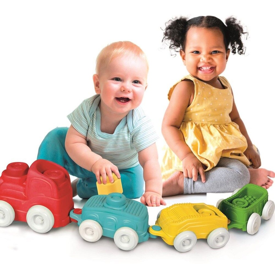 Clementoni Soft Clemmy Touch & Play Sensory Train Soft Toy Baby/Infant 6m+