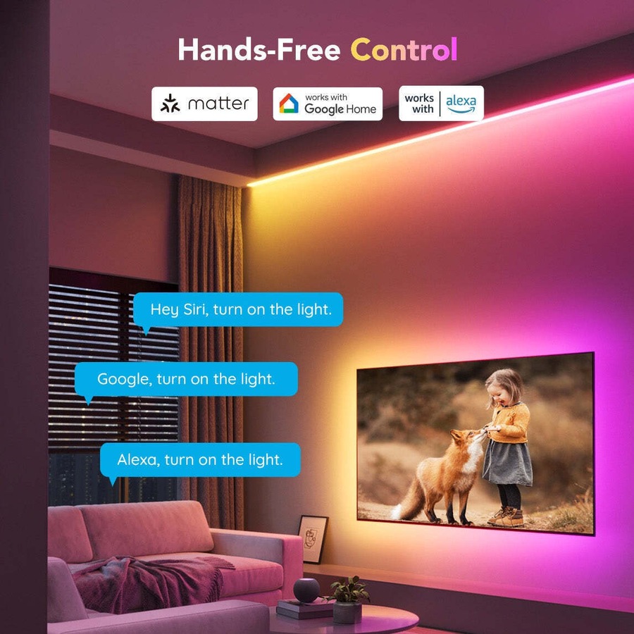 Govee RGBIC Smart LED Light Strip Lightstrip M1 Extension Kit 1M