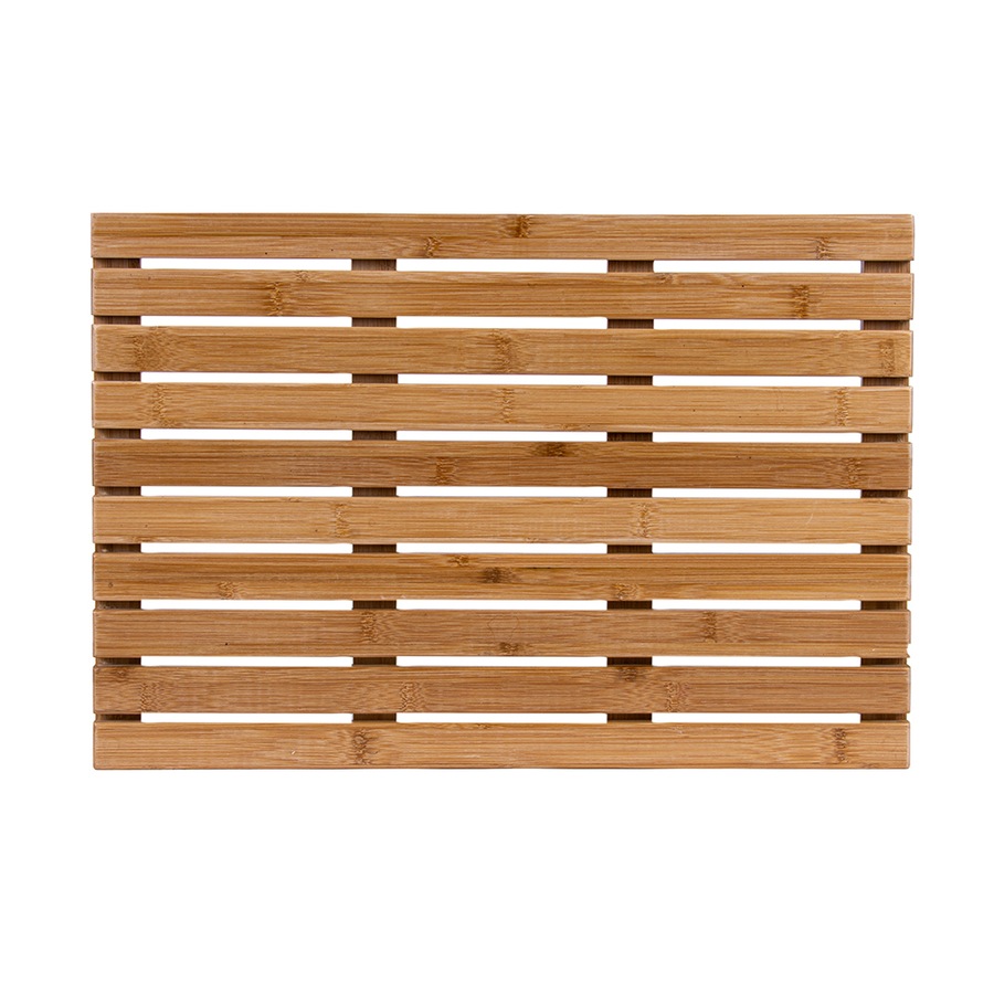 Clevinger 100% Bamboo Premium Duckboard Bathroom Shower Mat 53x35.5x2.5cm