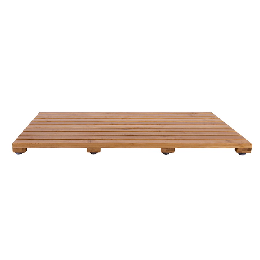 Clevinger 100% Bamboo Premium Duckboard Bathroom Shower Mat 53x35.5x2.5cm