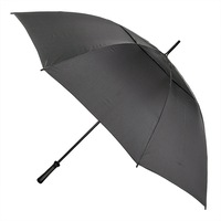 Clifton Golf Reinforced Monsoon 140cm Windproof UPF50+ UV Umbrella Charcoal
