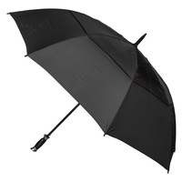 Clifton PRO Golf 132cm Auto Open/Vented Windproof Umbrella UPF50+ UV Charcoal