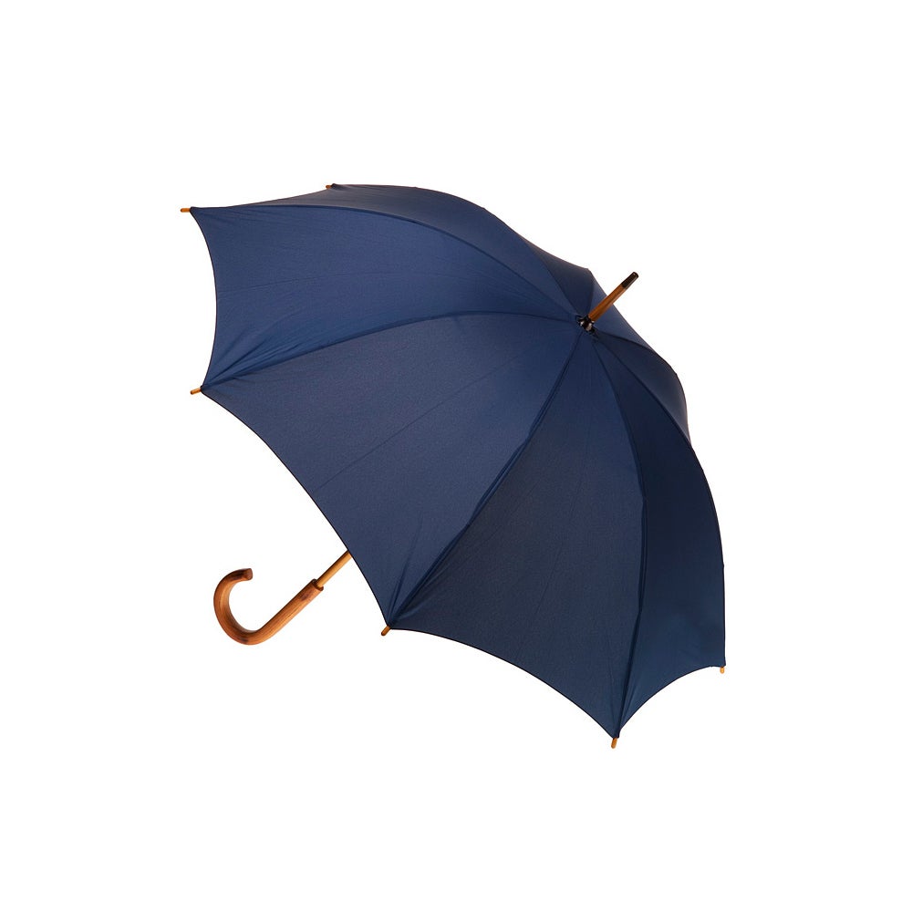 Clifton Women's Walking 103cm Wood Handle Windproof Umbrella Sun Shade Navy