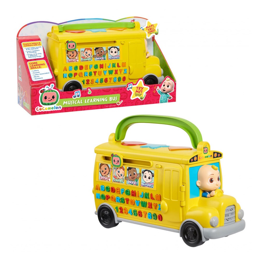 Cocomelon Learning Bus Toddler 18m+ Educational Interactive Alphabet Sound Toy