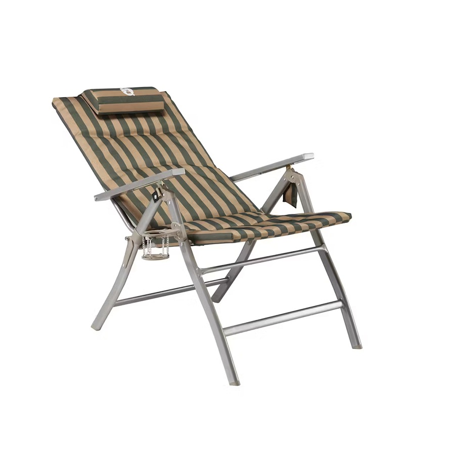 Coleman Foldable Outdoor Camping Chair Flat Fold 5 Position Padded Classic