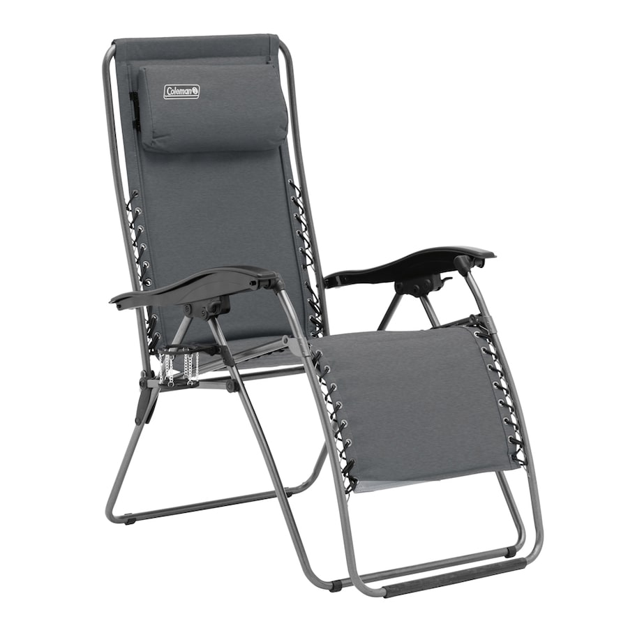 Coleman Chair Flat Fold Layback Lounge Heather Camping Outdoor Accessories