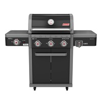Coleman Freestanding Revolution 3 Burner Outdoor PropaneGas BBQ w/Side Stove BLK