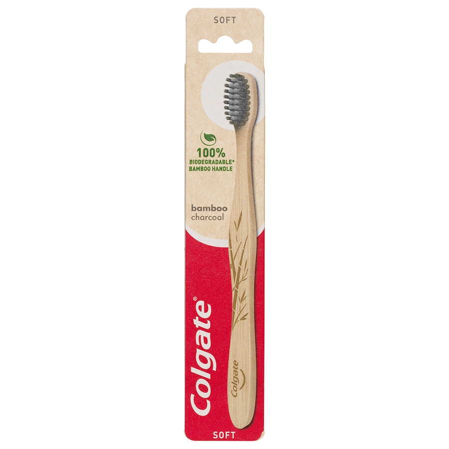 Colgate Bamboo Charcoal Infused Floss Tip Soft Bristles BPA Free Toothbrush