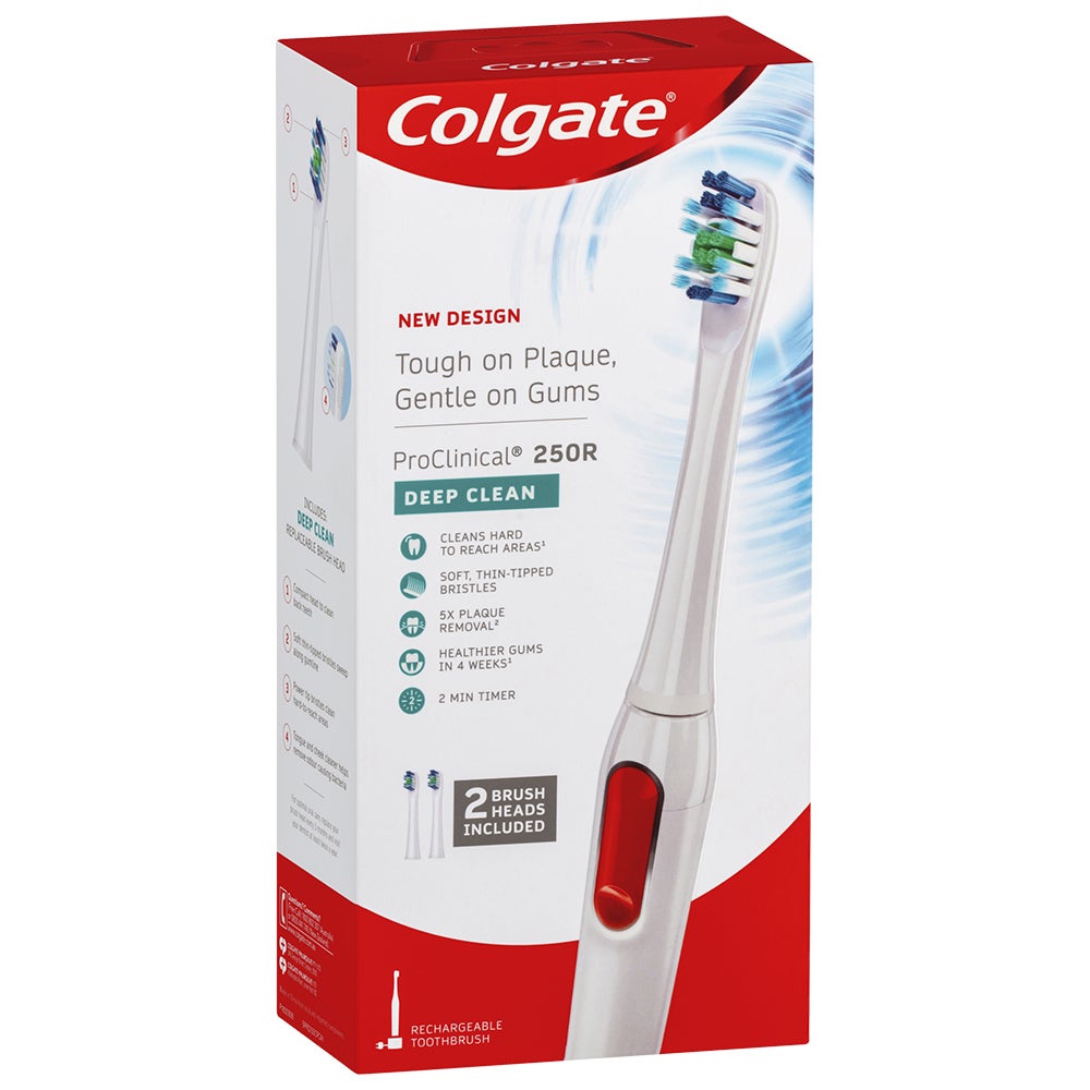 Colgate Sonic ProClinical 250R Soft Bristles Electric Rechargeable Toothbrush WT