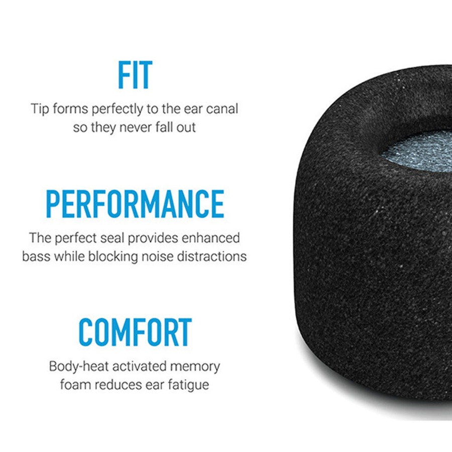 Comply TrueGrip Pro 3 Pair In-Ear Foam Tips Small for Truly Wireless Earphones