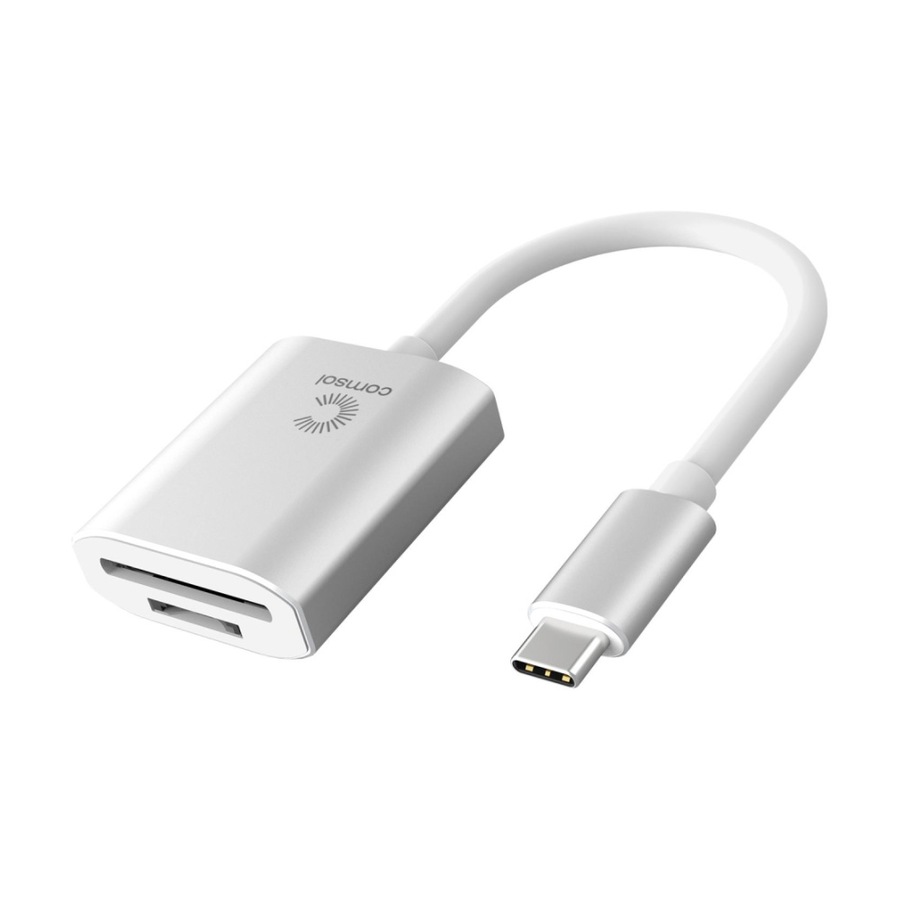 Buy Comsol USB-C to SD Card Reader Monitor Computer Adaptor Silver ...