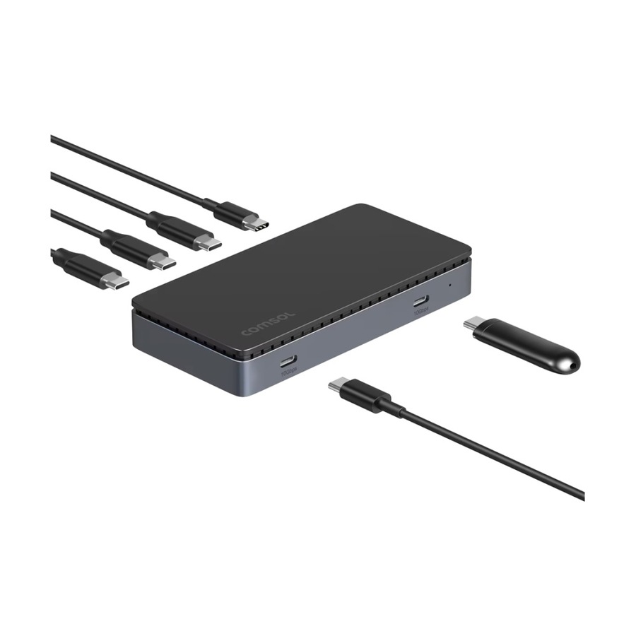 Comsol USB4 Dual Monitor Multiple USB-C Ports Docking Station 4K/8K Support