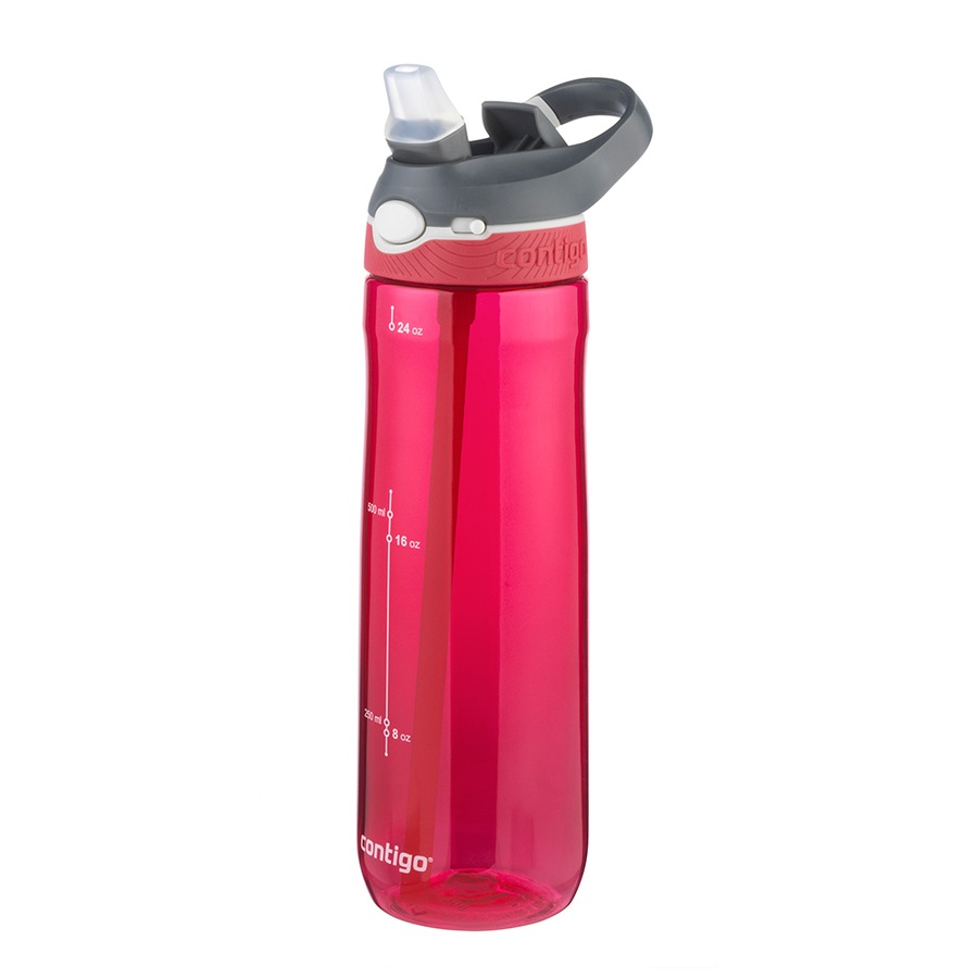 Contigo 709ml Ashland Autospout Sports Leakproof Plastic Water Bottle Sangria